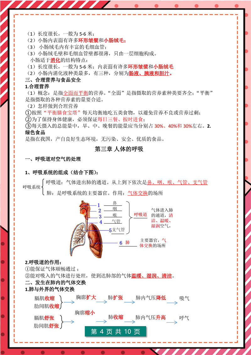 七年级下册 生物 高频考点_页面_04.jpg 地理 生物-答题模板–七年级下册